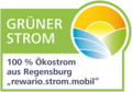Grüner Strom-Siegel: zertifizierter Ökostrom 'rewario.strom.mobil'