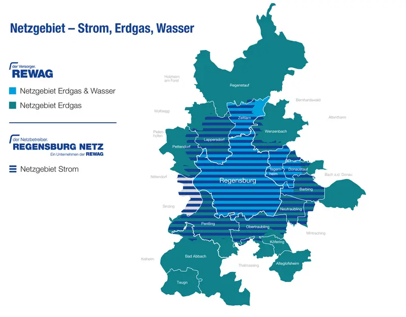 Netzgebiet REWAG