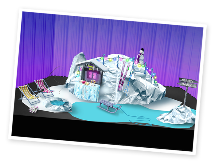 Ansicht Bühnenbild 'An der Arche um Acht'