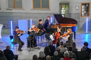 Foto eines Live-Auftritts des 'Parkett Quintett'