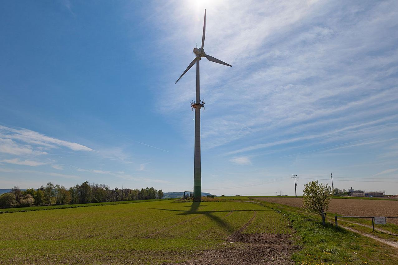 Windkraftanlage Regensburg, Fotograf: Robert Hiltl