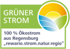Grüner Strom-Label: zertifizierter Ökostrom 'rewario.strom.natur.regio'